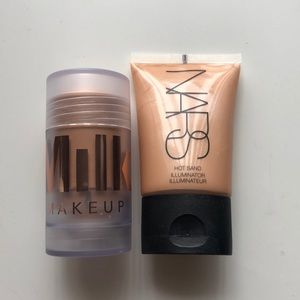 Milk makeup and NARS highlighter and primer